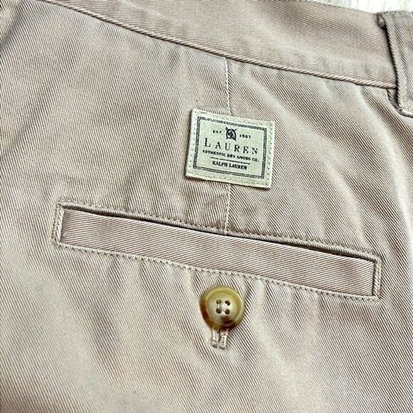 Lauren Ralph Lauren Pants Khaki High Rise Tapered Leg Ankle Size 10P 28x27 - Picture 7 of 10
